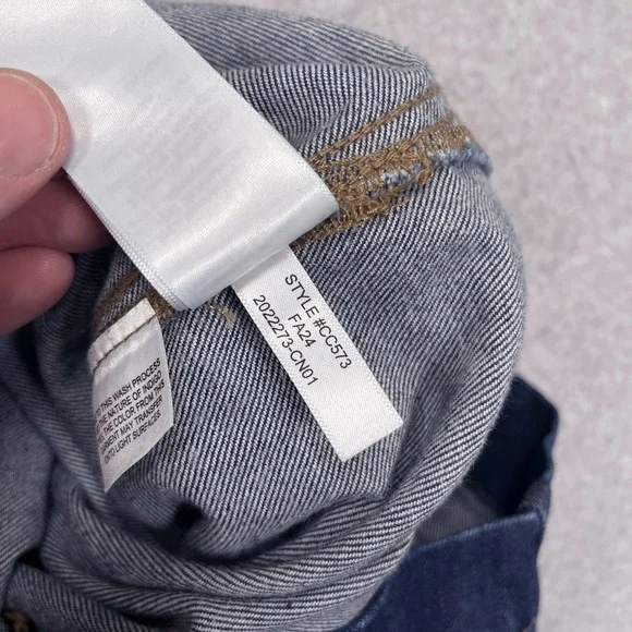 J.Crew Sailor Button Wide Leg Trouser Jeans Womens 27P (30x29) Dark Blue Denim - Picture 11 of 13